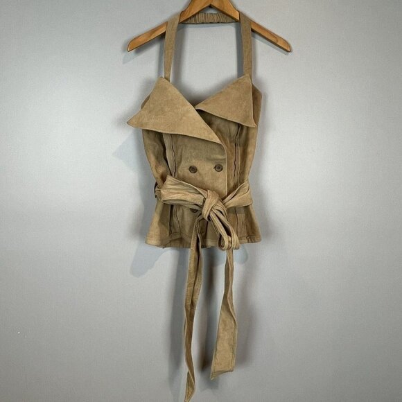 Making the Cut Deconstructed Corduroy Corset Top by Yannik Size XXL NWT - Picture 2 of 12